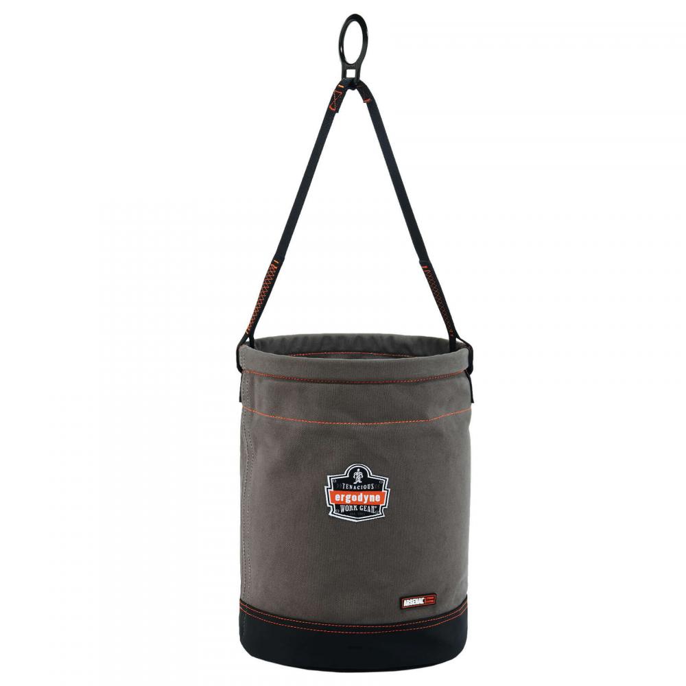 5960 L Gray Canvas Hoist Bucket - D-Rings
