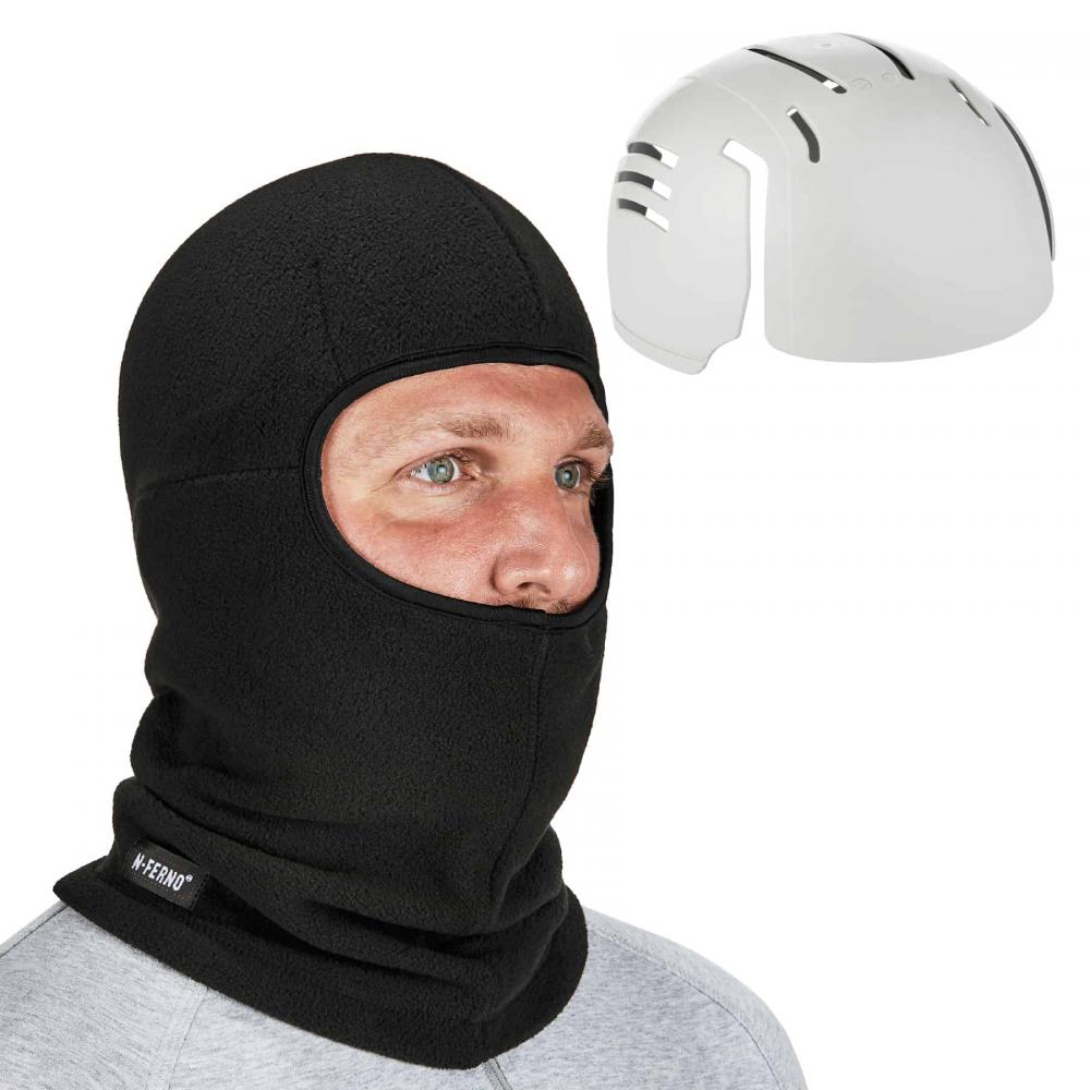 6893ZI Black Balaclava Bump Cap Insert