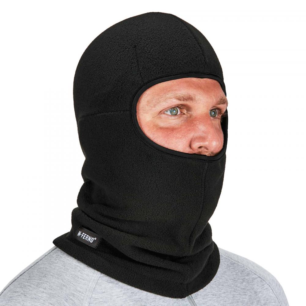 6893Z Black Balaclava - Zipper for Bump Cap Insert