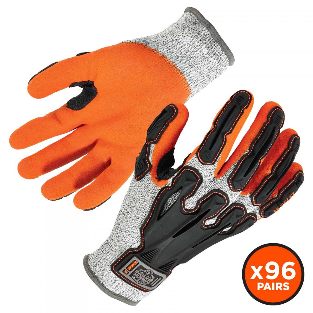 922CR 96-pair 2XL Gray ANSI A3 Nitrile Coated CR Gloves