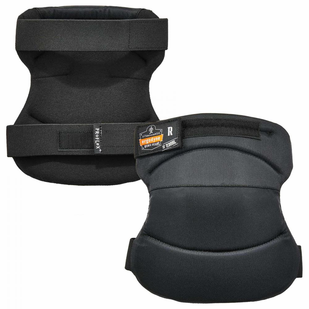 230HL Black Knee Pads - Wide Soft Cap - HL