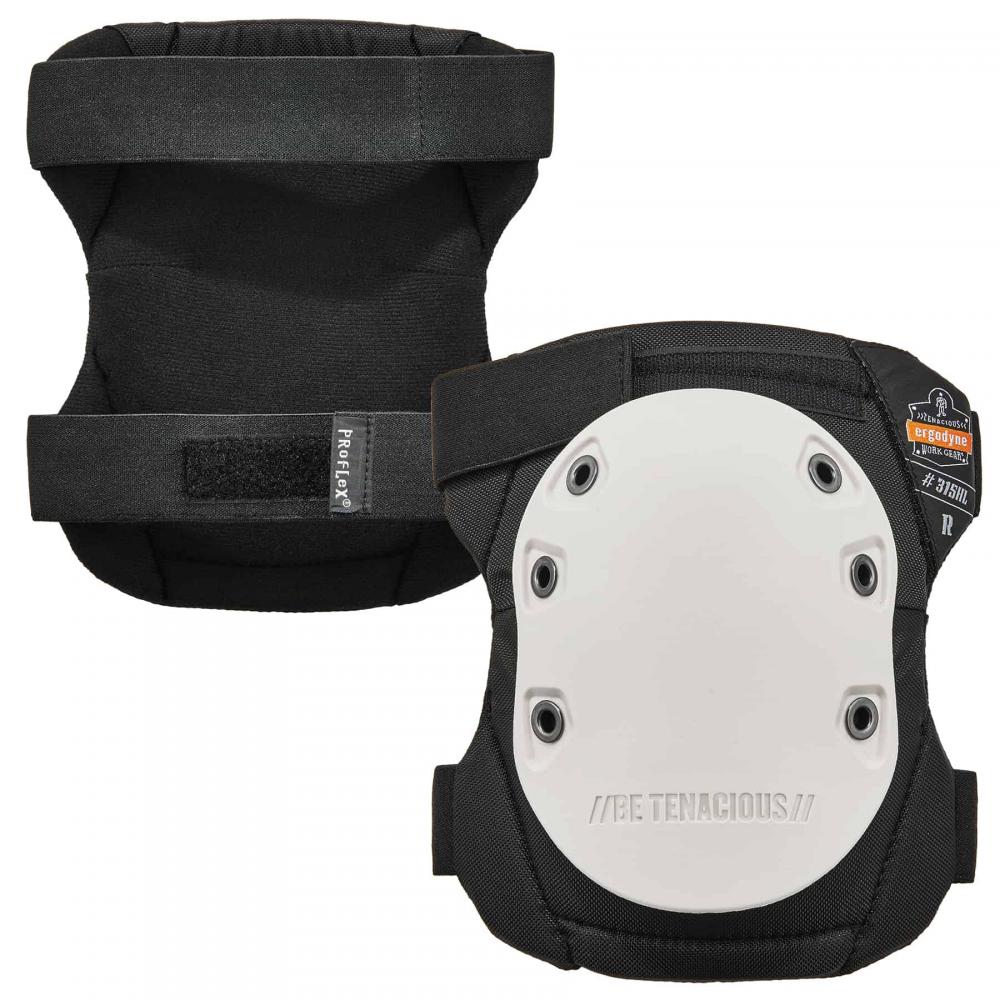 315HL White Cap Abrasion-Resistant Knee Pad - Long Hard Cap - HL