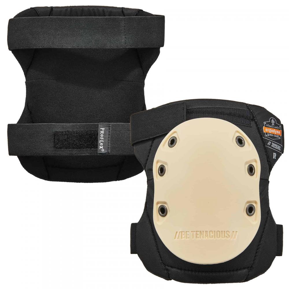 325HL Tan Cap Non-Marring Knee Pads - Rubber Cap - H+L