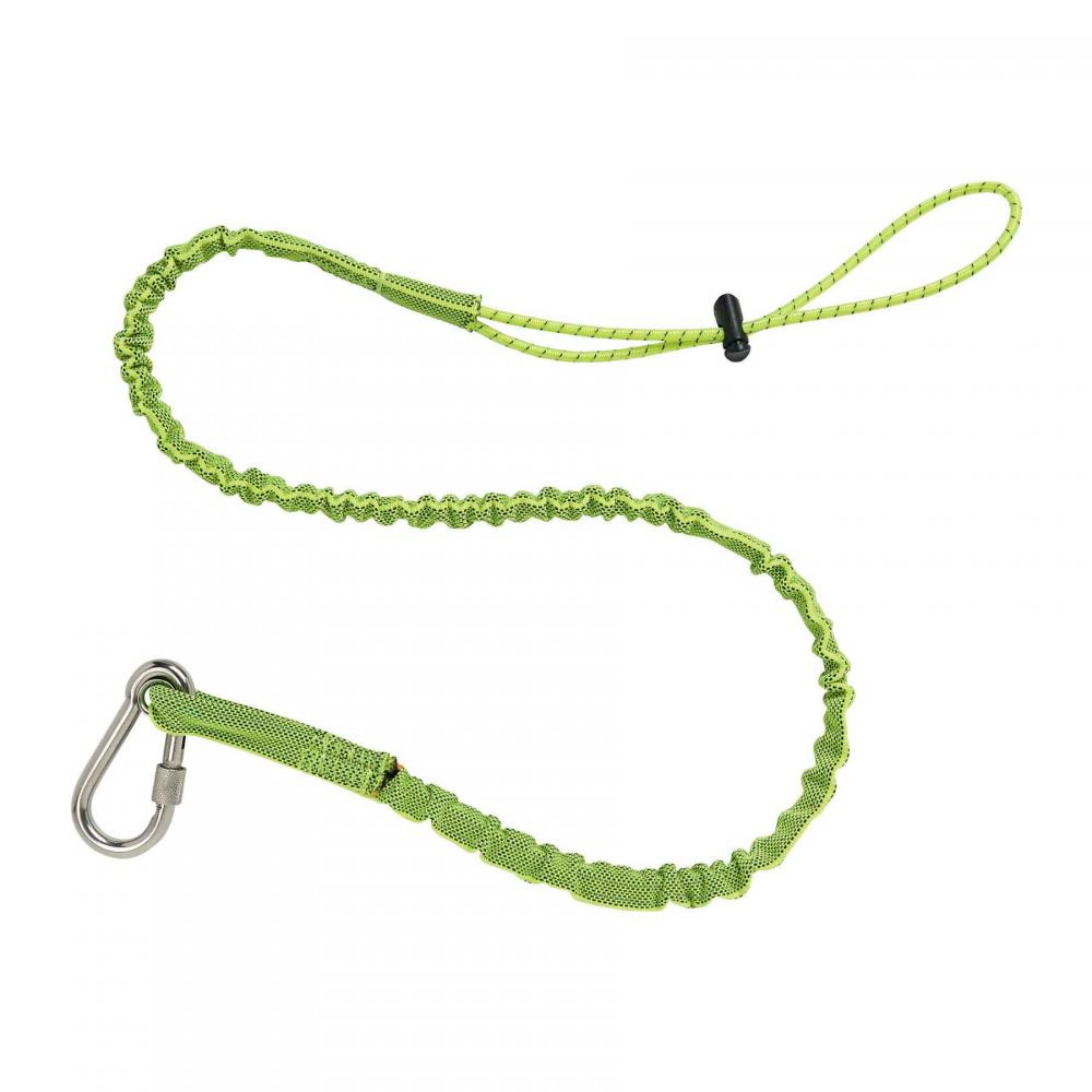 3101 Extended Lime Lanyard - SS Carabiner Loop - 15lbs