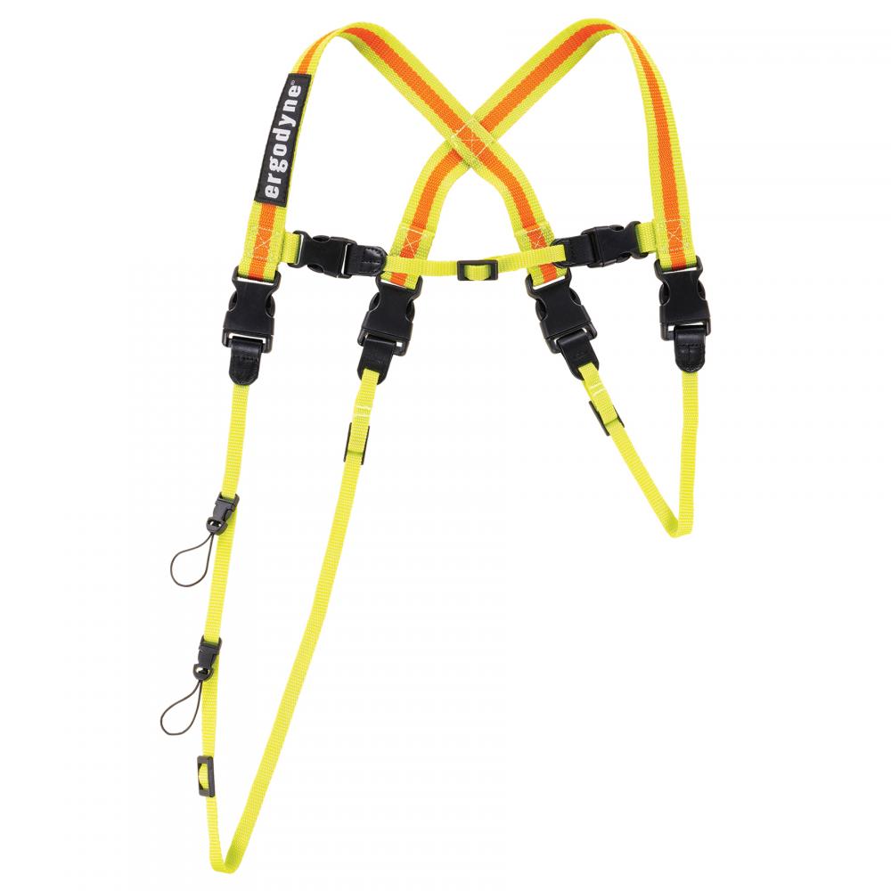 3132 XL Hi-Vis Lime Barcode Scanner Lanyard Harness