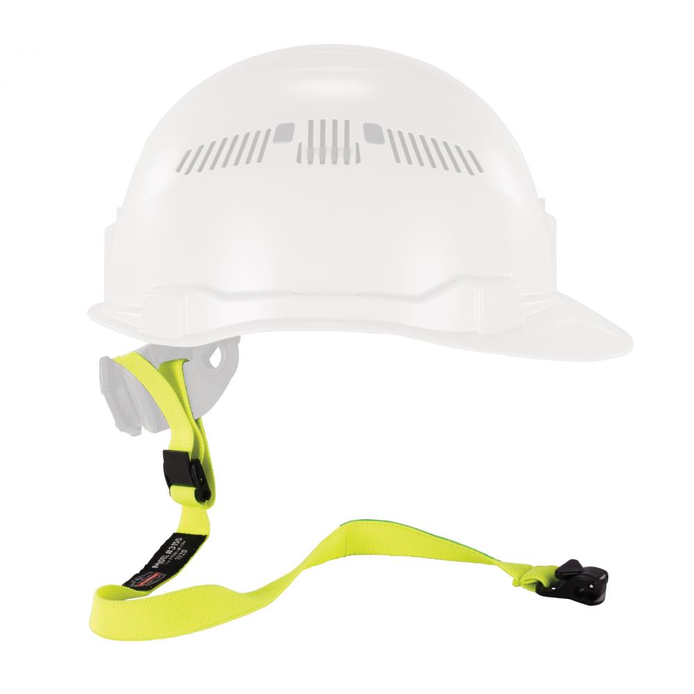 3155 Single Lime Elastic Lanyard with Clamp - 2lbs