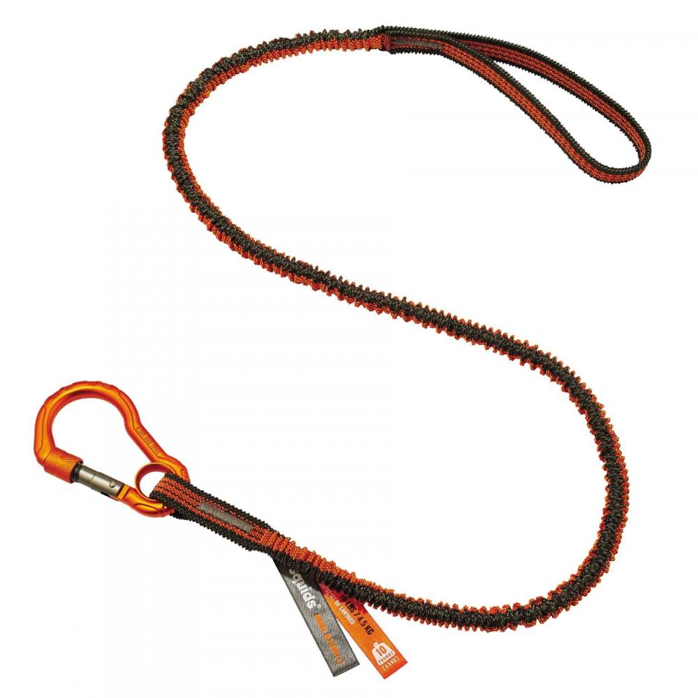 3100F(x) Standard Orange and Gray Lanyard - Carabiner Loop - 10lbs