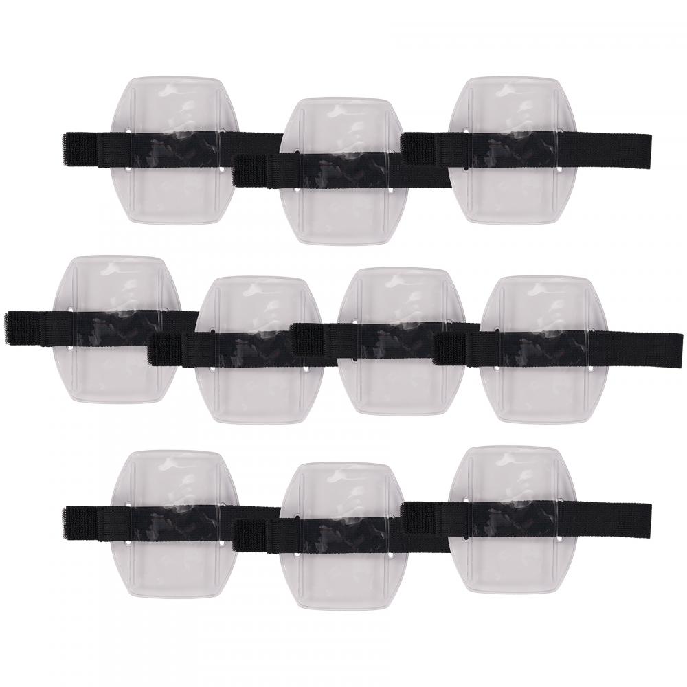 3386 10-pack Black Arm Band ID Badge Holder