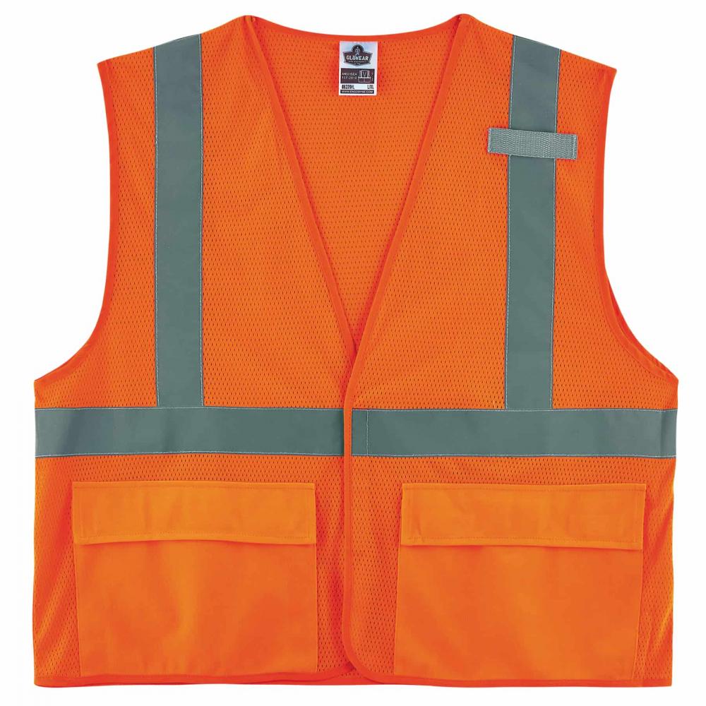 8220HL S/M Orange Class 2 Standard Mesh Vest - HL