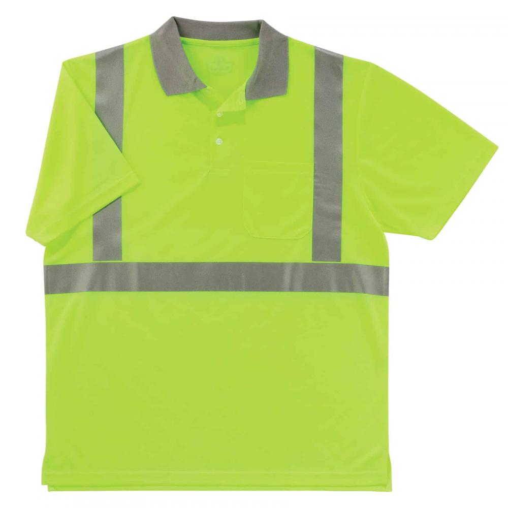 8295 5XL Lime Class 2 Hi-Vis Polo Shirt
