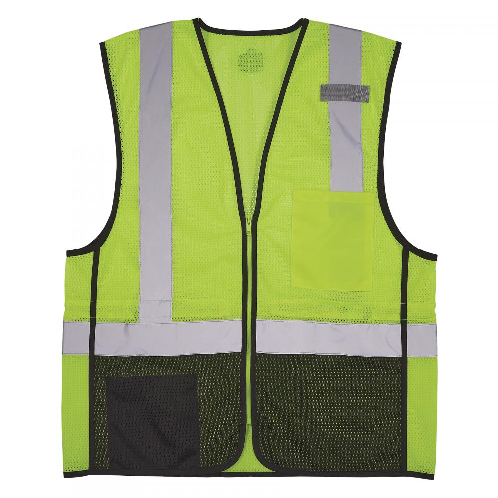 8210ZBK S/M Lime Hi Vis Safety Vest