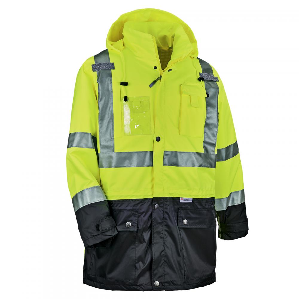 8386 S Lime Hi-Vis Shell Jacket