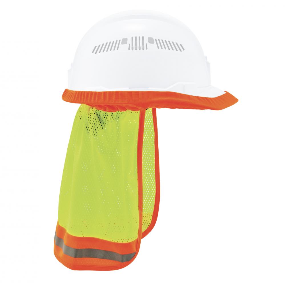 8005 Lime Hi-Vis Hard Hat Neck Shade