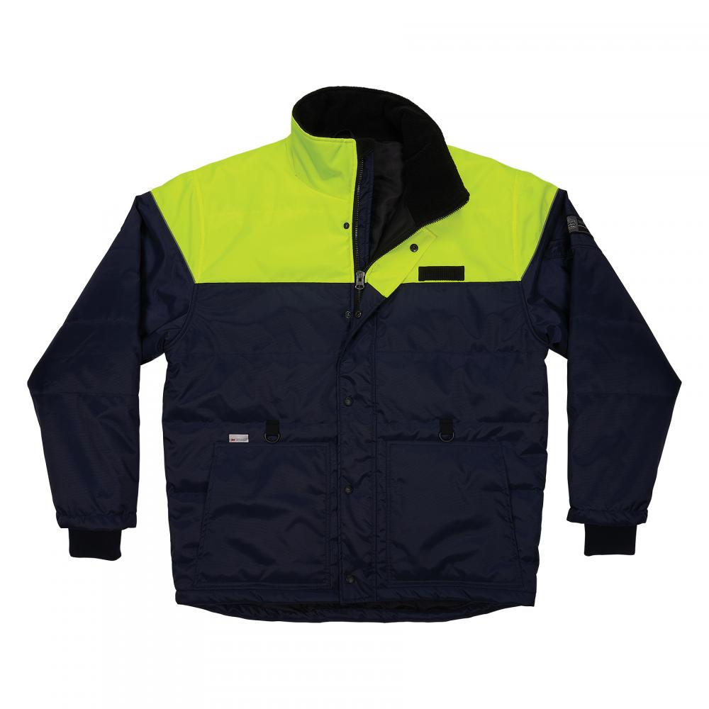 6476 5XL Navy Insulated Freezer Jacket