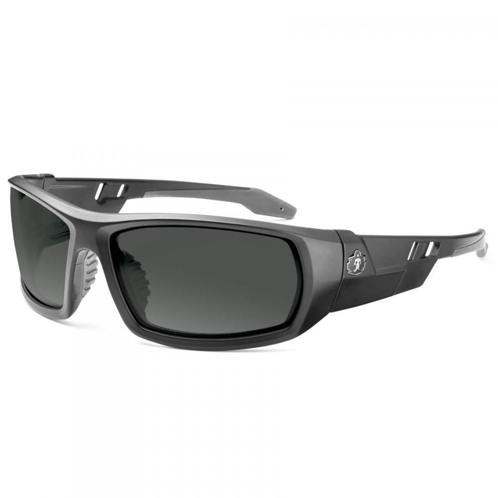 ODIN Matte Black Frame Smoke Lens Safety Glasses