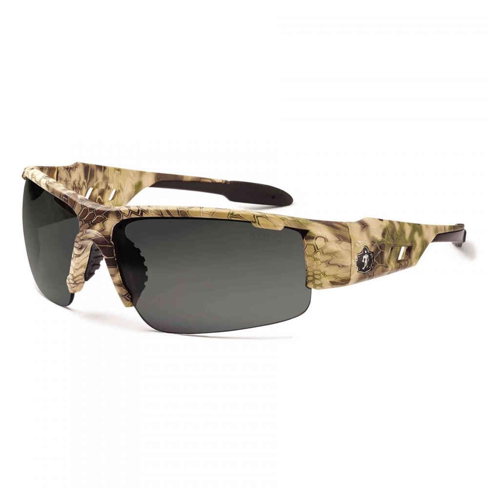 DAGR-PZ Kryptek Highlander Frame Smoke Lens Polarize Safety Glasses