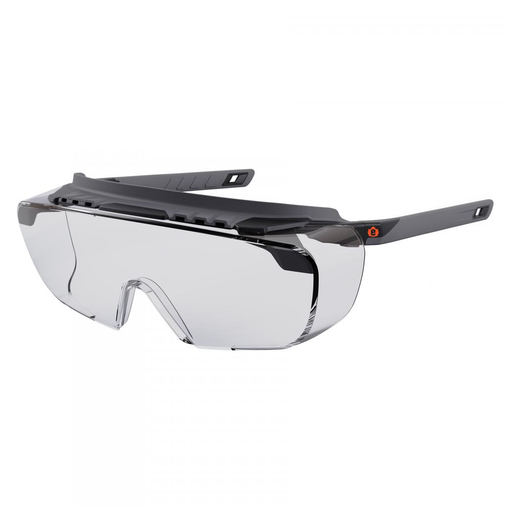OSMIN Matte Black Frame Clear Lens Safety Glasses Sunglasses