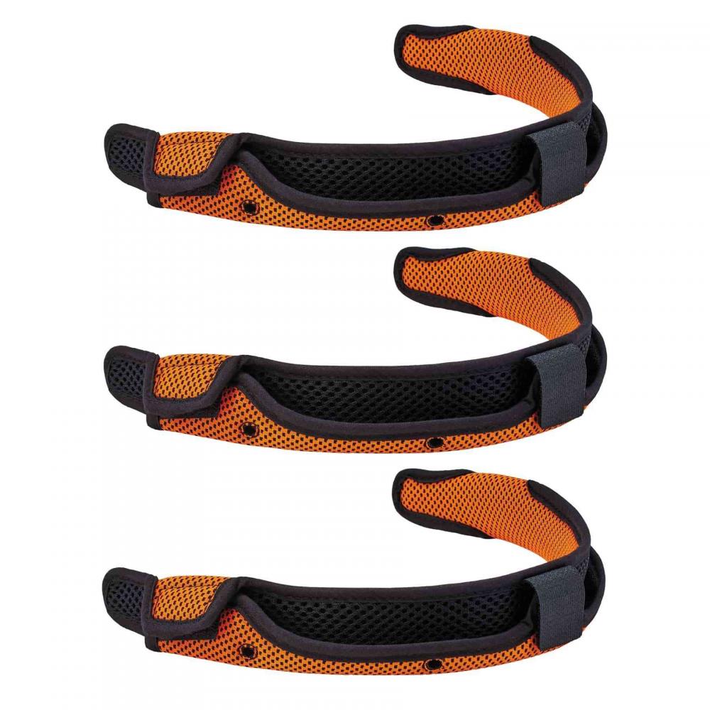 8984 Orange Hard Hat Sweatband 3-Pack