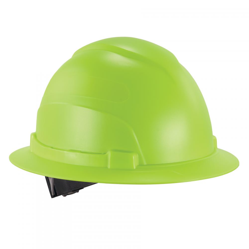 8969 Lime Lightweight Full Brim Hard Hat - Type 1 Class E