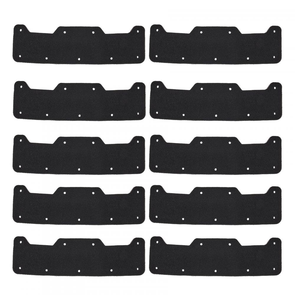 8953 Black Hard Shell Bump Cap Sweatband Replacement 10-Pack