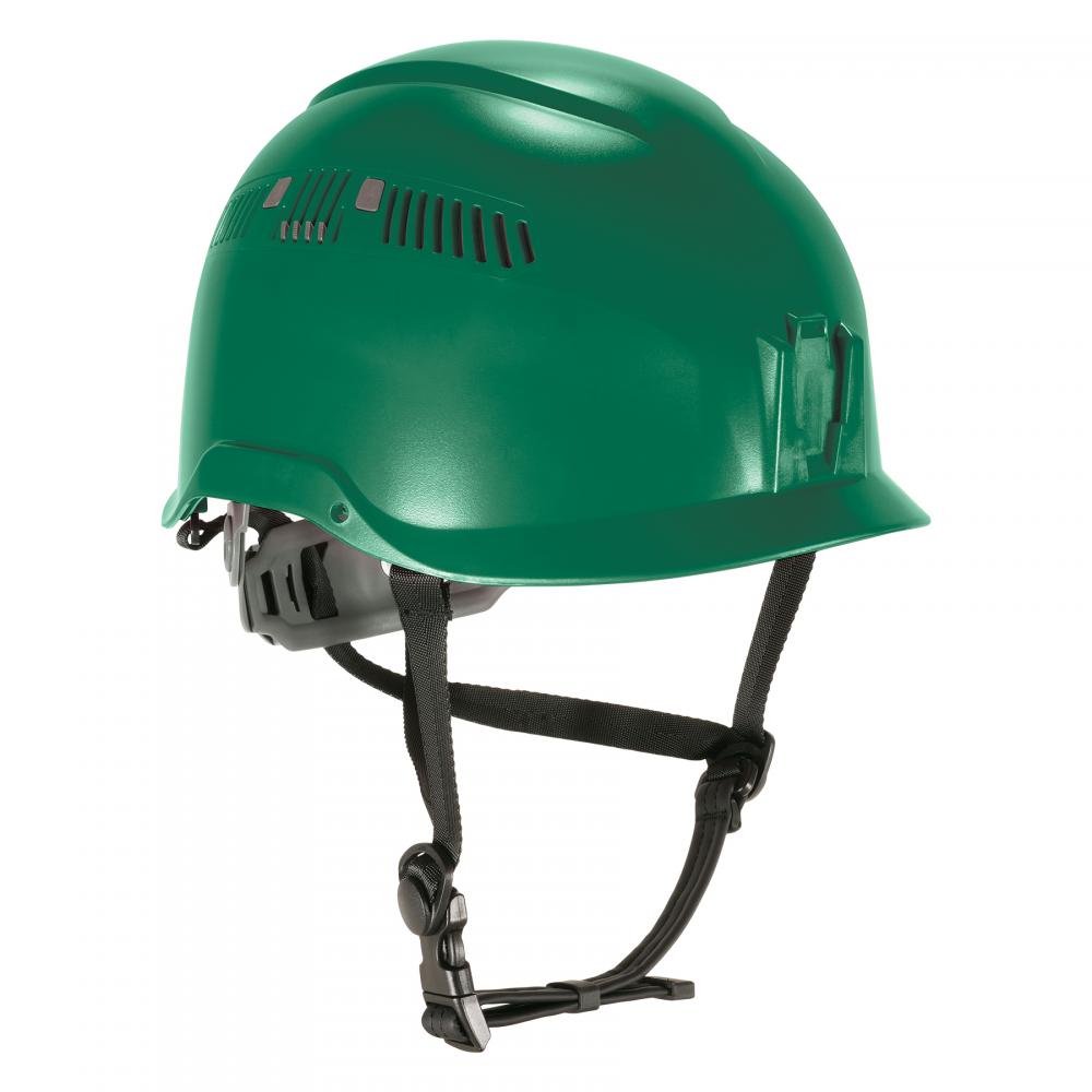 8977 Green Safety Helmet Adjustable Venting Type 2 Class C