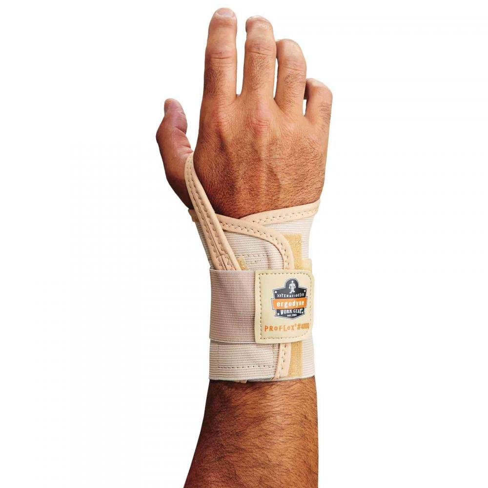 4000 L-Right Tan Single Strap Wrist Support