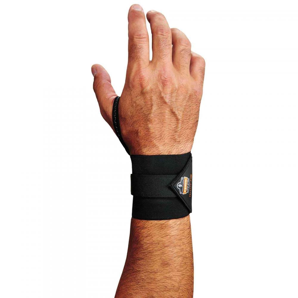 420 L/XL Black Wrist Wrap Support - Thumb Loop