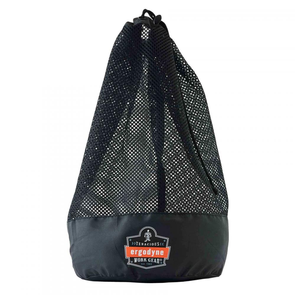 DITTY-BAG Black Mesh Drawstring bag