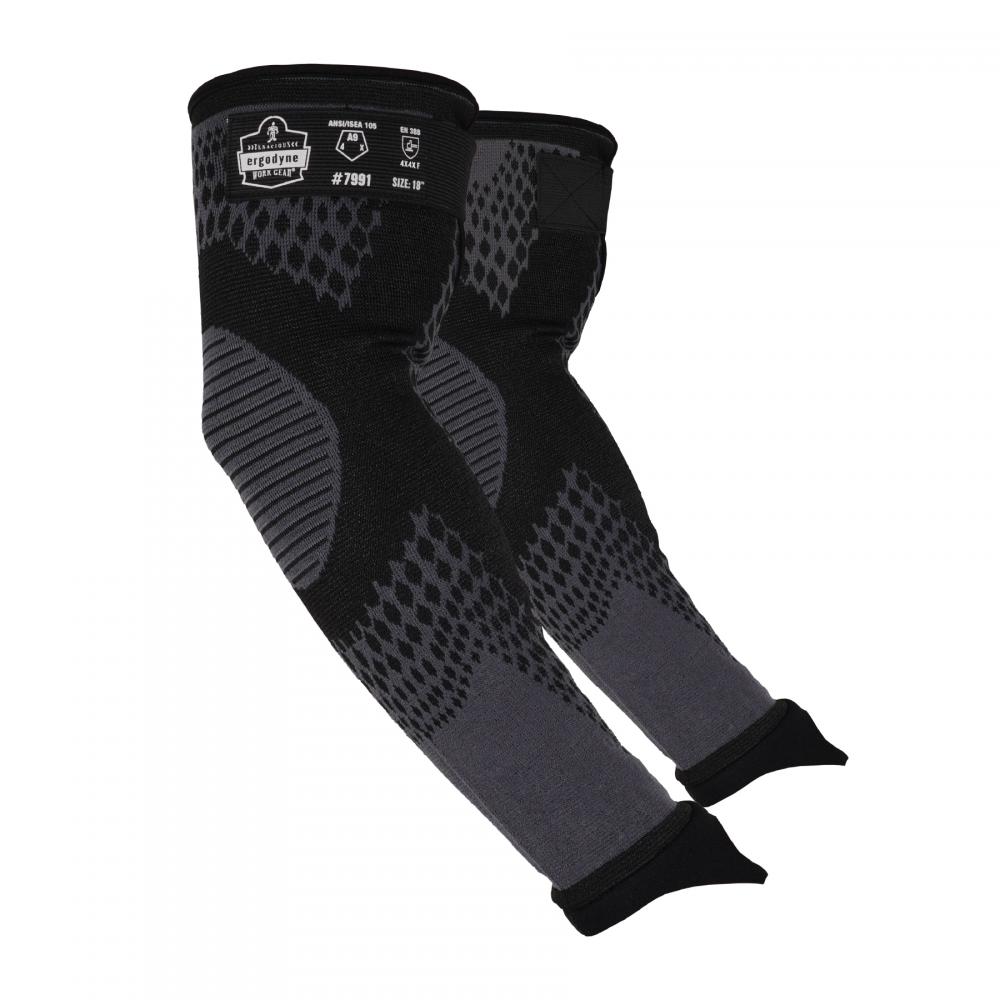 7991 1-pair 18 in Black CR Protective Arm Sleeves A9