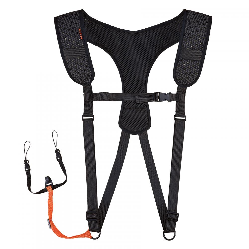 3142 S Black Barcode Scanner Harness + Lanyard