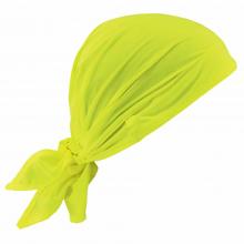 Ergodyne 12331 - 6710 Lime Cooling Bandana Triangle Hat - Polymers - Tie