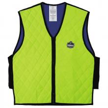 Ergodyne 12533 - 6665 M Lime Cooling Vest - Embedded Polymer - Zipper