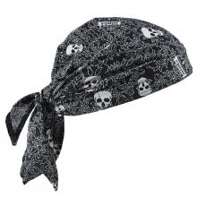 Ergodyne 12589 - 6710CT Skulls Cooling Bandana Triangle Hat - PVA - Tie