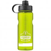 Ergodyne 13153 - 5151 1 ltr Lime Plastic Wide Mouth Water Bottle - 34oz