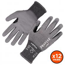 Ergodyne 18066 - 7071 12-pair 2XL Gray ANSI/ISEA 105-2016 A7 PU Coated CR Gloves