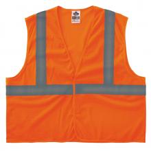 Ergodyne 20961 - 8205HL XS Orange Class 2 Super Economy Mesh Vest - H+L