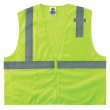 Ergodyne 21059 - 8210Z 4XL/5XL Lime Class 2 Economy Mesh Vest - Zipper