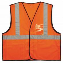 Ergodyne 21083 - 8216BA S/M Orange Class 2 Breakaway Mesh Vest - ID Holder