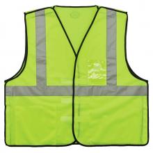 Ergodyne 21099 - 8216BA 4XL/5XL Lime Class 2 Breakaway Mesh Vest - ID Holder