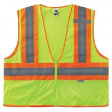 Ergodyne 21329 - 8230Z 4XL/5XL Lime Class 2 Two-Tone Mesh Vest