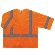 Ergodyne 22013 - 8310HL S/M Orange Class 3 Economy Vest - HL