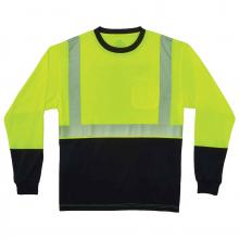 Ergodyne 22632 - 8281BK S Lime Class 2 Long Sleeve Shirt Black Bottom