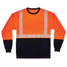 Ergodyne 22924 - 8281BK 10XL-LONG Orange Class 2 Long Sleeve Shirt Black Bottom