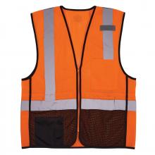 Ergodyne 23029 - 8210ZBK 4XL/5XL Orange Hi Vis Safety Vest
