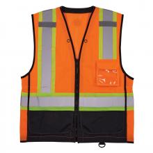 Ergodyne 23049 - 8251HDZBK 4XL/5XL Orange Hi Vis Safety Vest