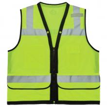 Ergodyne 23329 - 8253HDZ 4XL/5XL Lime Class 2 Heavy-Duty Mesh Surveyors Vest