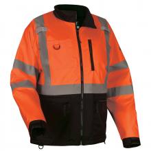 Ergodyne 23439 - 8351 5XL Orange Hi-Vis Windbreaker Water-Resistant Jacket