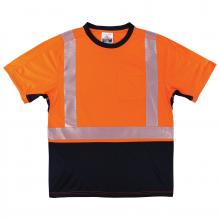Ergodyne 23519 - 8283BK 5XL Orange Class 2 Performance T-Shirt - Lightweight