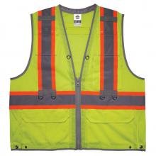 Ergodyne 24179 - 8231TV 4XL/5XL Lime Class 2 Hi-Vis Tool Tethering Safety Vest