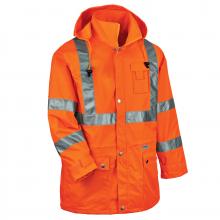 Ergodyne 24312 - 8365 S Orange Class 3 Hi-Vis Rain Jacket